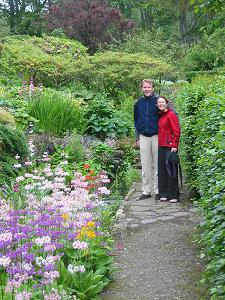 Visitors enjoying Gruinard Garden temp1 (27K)